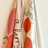 Maison D'ete peškir love you cherry much, sand