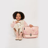 Caramel&cie pearl blush oxford rose satchel 32cm