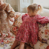 Konges Slojd lila sequins mašna haljina, sparkling sangria