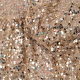 Konges Slojd lila sequins mašna haljina, gold glitter