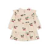 Konges Slojd malli haljina sa šljokicama, ma grande cerise glitter