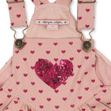 Konges Slojd nola pantalone sa tregerima, berry coeur