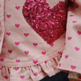 Konges Slojd nola sequin košulja-jakna, berry coeur