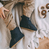 Donsje mace booties, navy nubuck