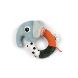 Done By Deer sensory ring rattle elphee, blue