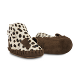 Donsje kapi exclusive booties dalmatian, black spotted cow hair