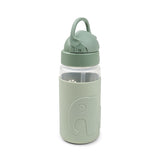 Done By Deer easy-grip straw bottle elphee, green