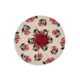 Konges Slojd belou pletena beretka, rose