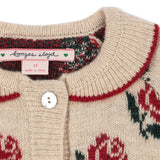 Konges Slojd belou pleteni kardigan, rose