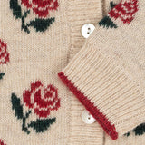 Konges Slojd belou pleteni kardigan, rose