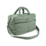 Done By Deer quilted changing bag, green