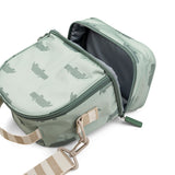 Done By Deer kids insulated lunch bag croco, green