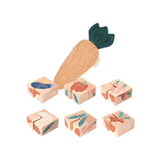 Nobodinoz veggies wooden cubes