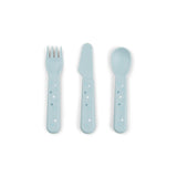 Done By Deer foodie cutlery set happy dots, blue