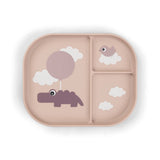 Done By Deer foodie compartment plate happy clouds, powder