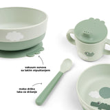 Done By Deer foodie first meal set happy clouds, green