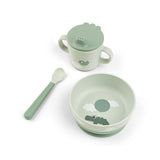 Done By Deer foodie first meal set happy clouds, green