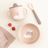 Done By Deer foodie first meal set happy clouds, powder