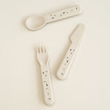 Done By Deer foodie cutlery set confetti, sand