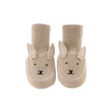 Donsje maicer merino wool booties bunny, soft sand