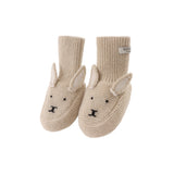 Donsje maicer merino wool booties bunny, soft sand