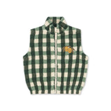 Konges Slojd teddy prsluk green checks