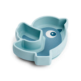 Done By Deer silicone stick&stay snack plate birdee, blue