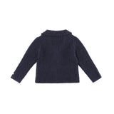 Donsje sieb merino vuneni kardigan, blue marine melange