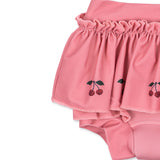 Konges Slojd bobbi frill swim shorts, mahagony rose