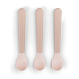 Done By Deer foodie easy grip baby spoon 3 pack, powder