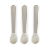 Done By Deer foodie easy grip baby spoon 3 pack, sand