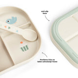 Done By Deer foodie compartment plate celebration, sand