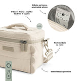 Done By Deer quiltet insulation bag croco, sand