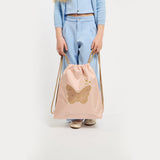 Caramel&cie powder pink sonata gym bag
