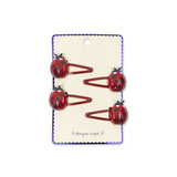 Konges Slojd hair clips ladybug, 4 kom