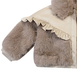 Donsje elsbeth jakna, sesame teddy