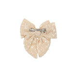 Konges Slojd aries sequin hair clip, white smoke