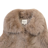 Donsje roswita gilet, taupe teddy