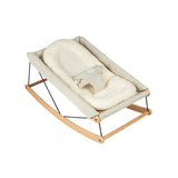 Nobodinoz growing green newborn twill bouncer cushion natural