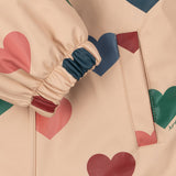Konges Slojd rain snowsuit, bon coeur colore