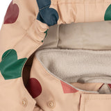 Konges Slojd rain snowsuit, bon coeur colore