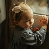 Donsje josy exclusive hair tie lammy, cream leather