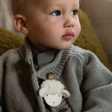 Donsje josy exclusive hairclip lammy, cream leather