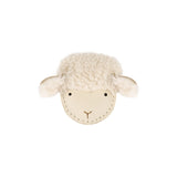 Donsje josy exclusive hairclip lammy, cream leather