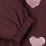 Konges Slojd juno sequin bomber jacket, decadent chocolate