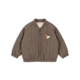 Konges Slojd juno terry bomber jacket, walnut