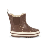 Konges Slojd roi rain boots, cherry dot marrone