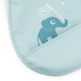 Done By Deer tiny pocket bib 2 pack elphee, blue