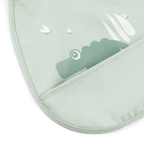 Done By Deer tiny pocket bib 2 pack croco, green