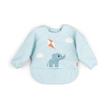 Done By Deer sleeved pocket bib playground, blue